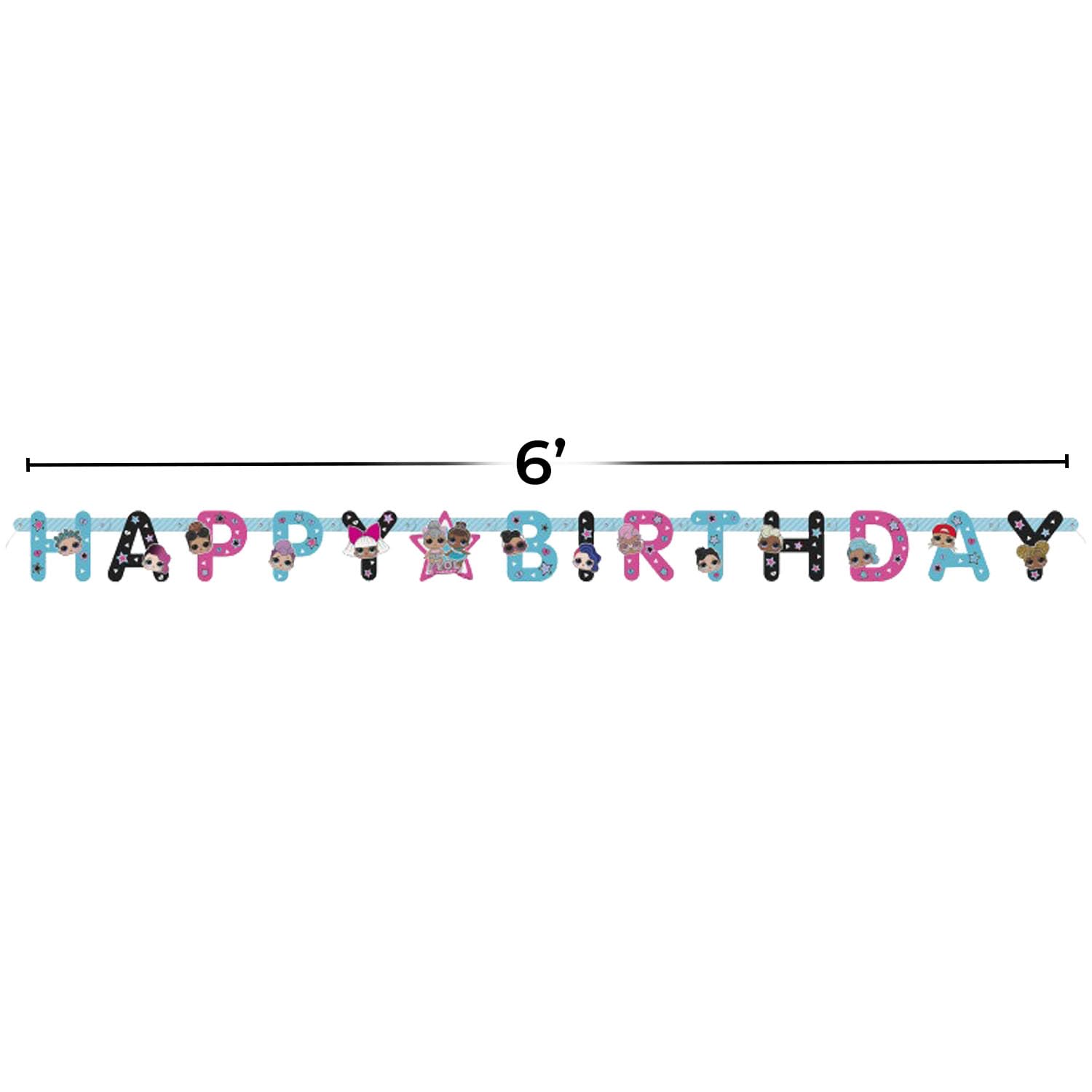 Unique LOL Surprise banner sturdy paper material delivers durable reuse.