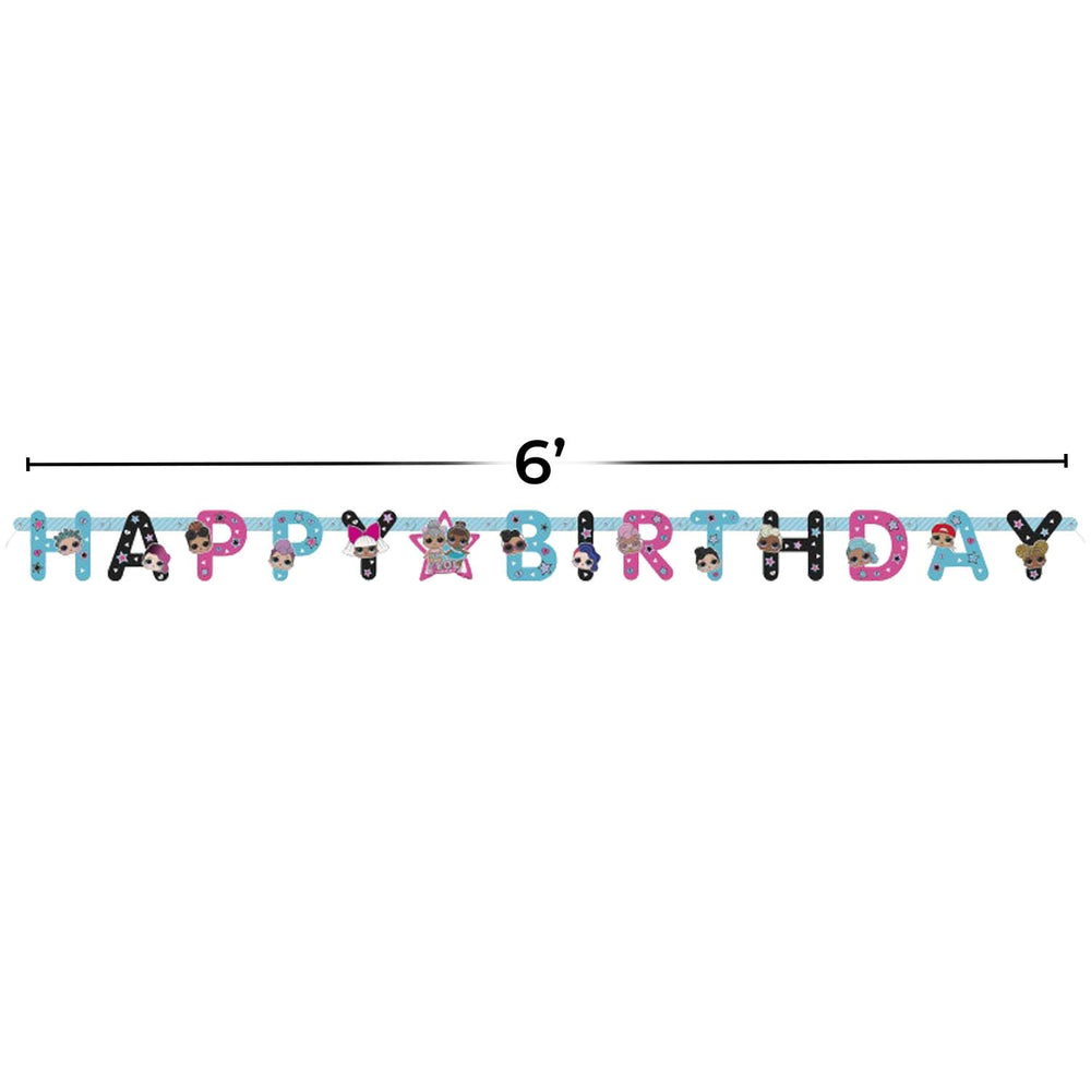 Unique LOL Surprise banner sturdy paper material delivers durable reuse.