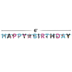 Unique LOL Surprise banner sturdy paper material delivers durable reuse.