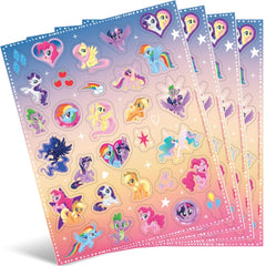 Unique My Little Pony sticker sheets with assorted designs, perfect for party favors and rewards