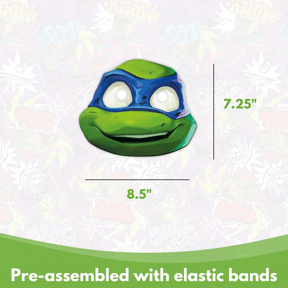 Unique Ninja Turtle masks set, officially licensed, perfect for photo booths and crowds.