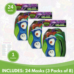 Unique Ninja Turtle masks with Raphael design, great for goodie bags and playful storytelling.