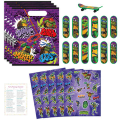 Unique Ninja Turtle party bags for 16 guests, a fun take-home favor idea