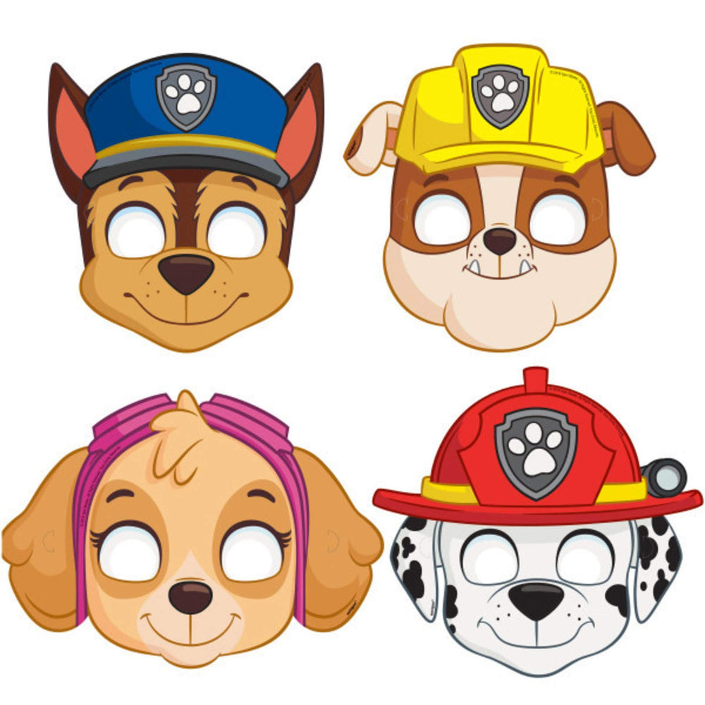 Unique Paw Patrol mask pack ideal for gifts and party favors.