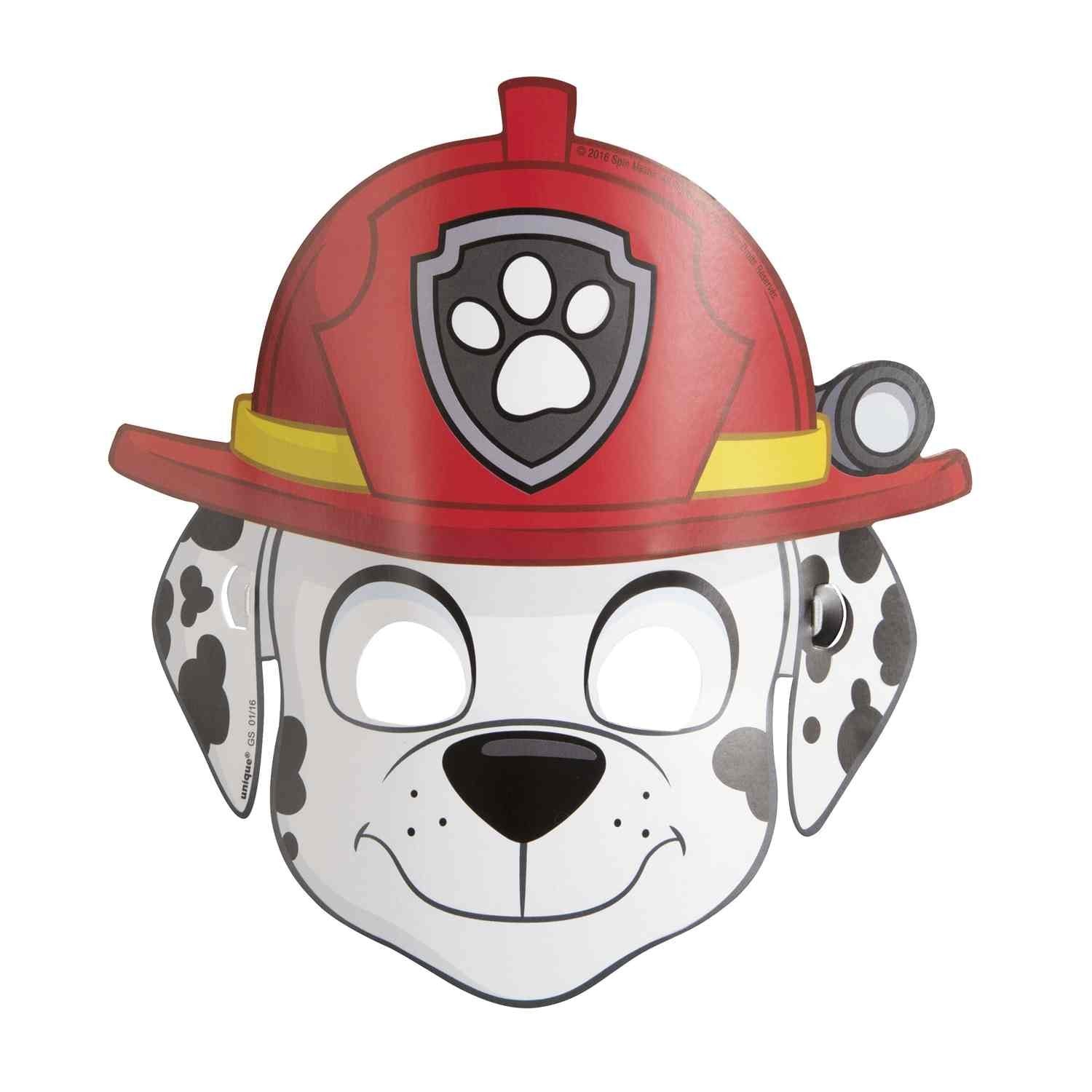 Unique Paw Patrol mask Rubble supports interactive costume fun for kids.