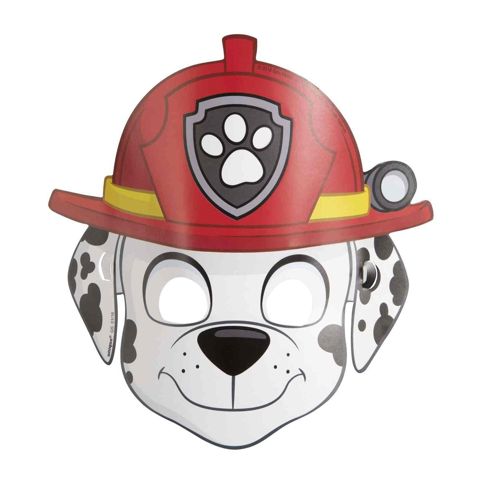 Unique Paw Patrol mask Rubble supports interactive costume fun for kids.