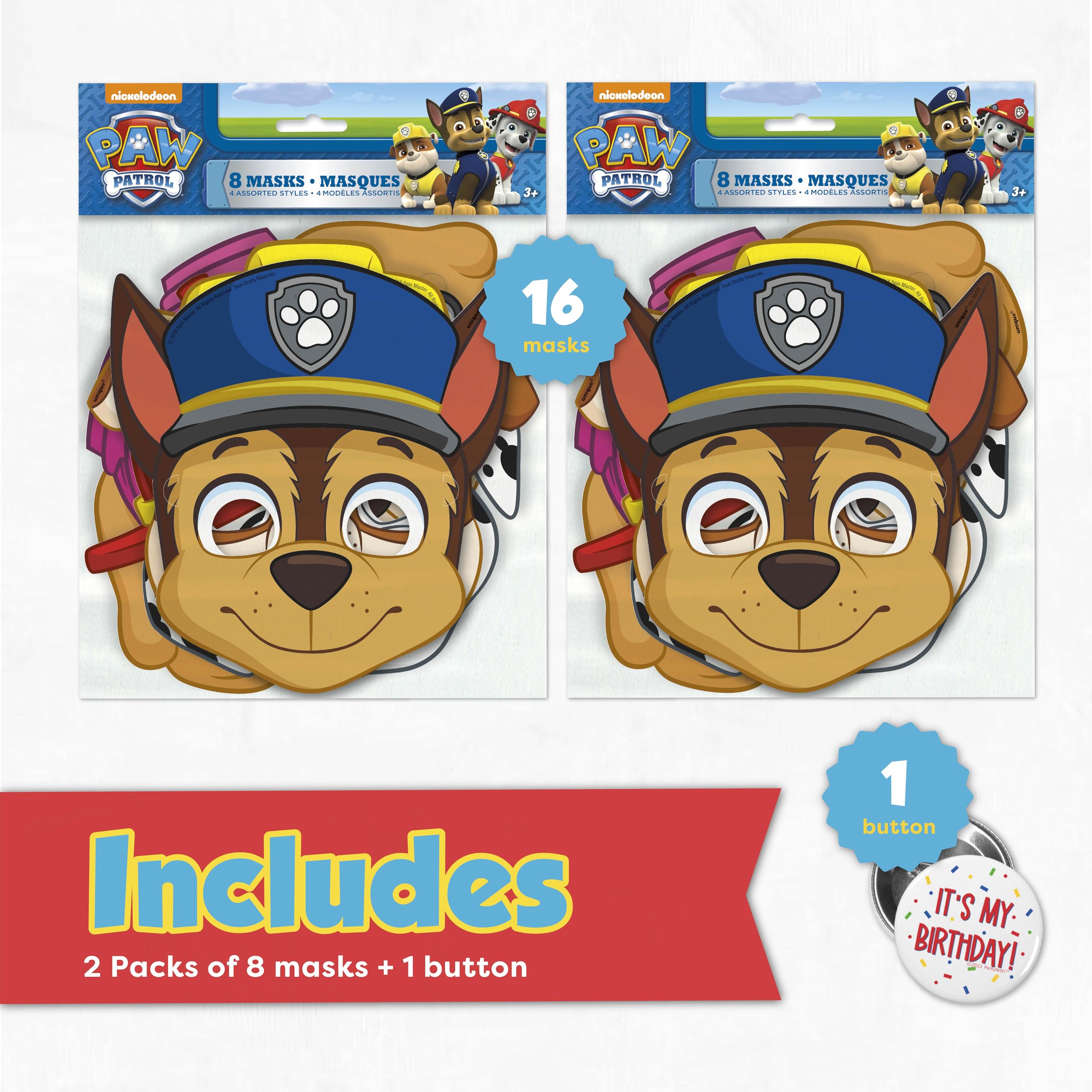 Unique Paw Patrol masks featuring Skye for colorful costume fun and photos.