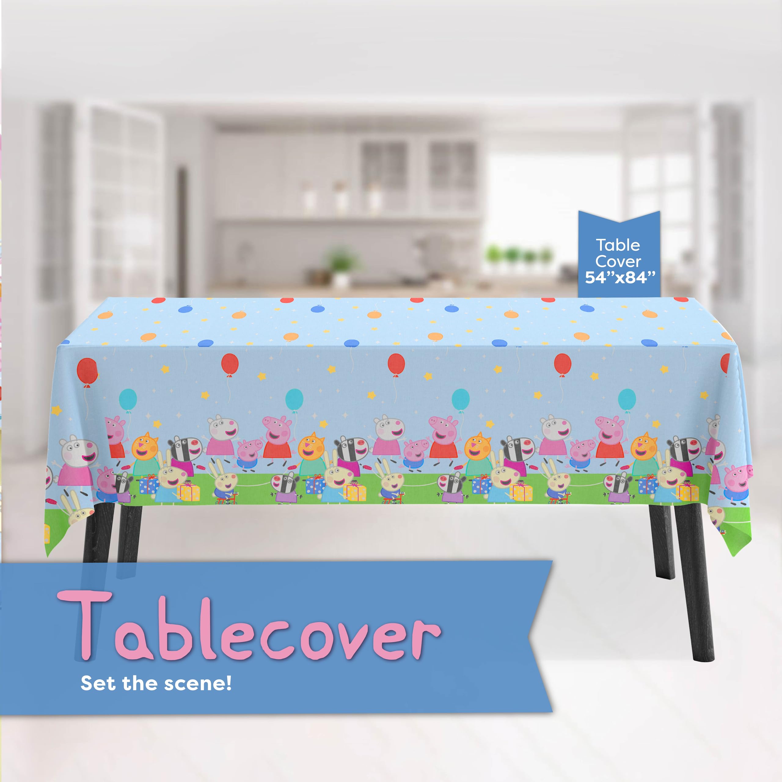 Unique Peppa Pig 7-inch plates perfect for snacks and desserts.