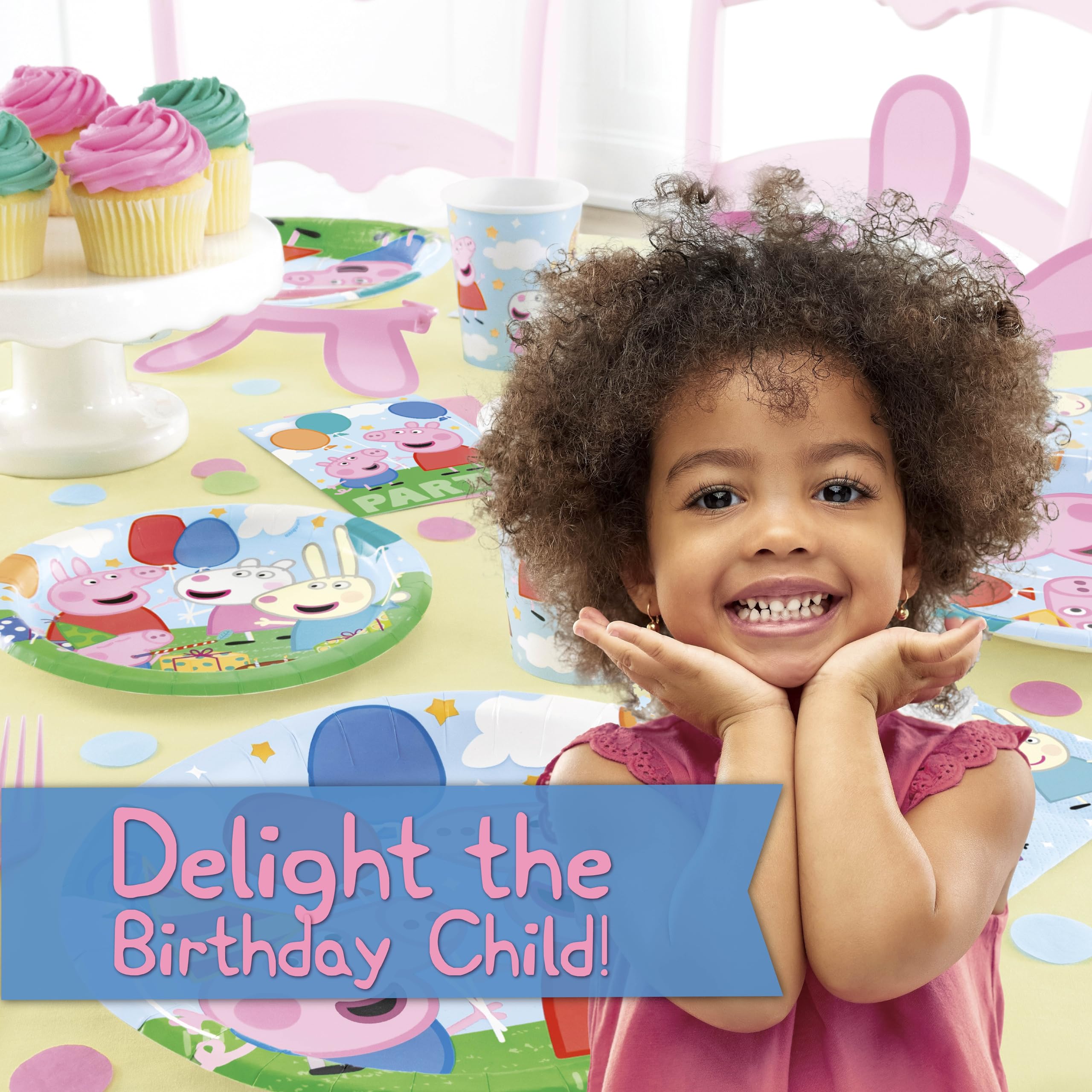 Unique Peppa Pig It's My Birthday sticker adds a celebratory touch.