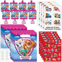 Unique Skye Paw Patrol goodie bags for party favors, sturdy plastic for keepsake memories.