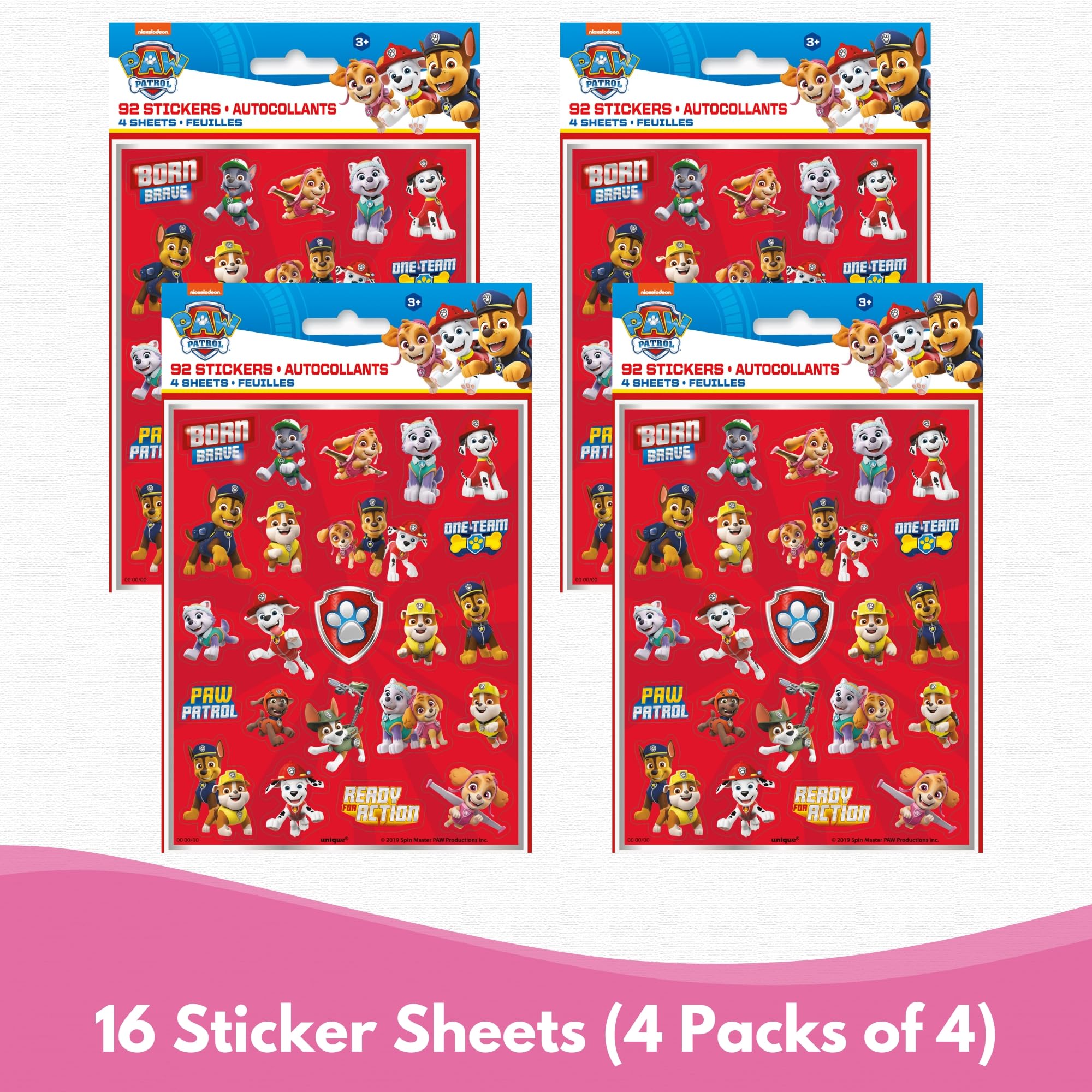 Unique Skye Paw Patrol sticker sheets for easy favors and creative party crafts.