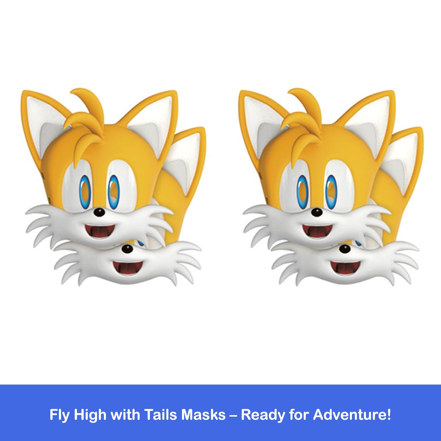 Unique Sonic mask set offers diverse designs ideal for group activities and photo ops.
