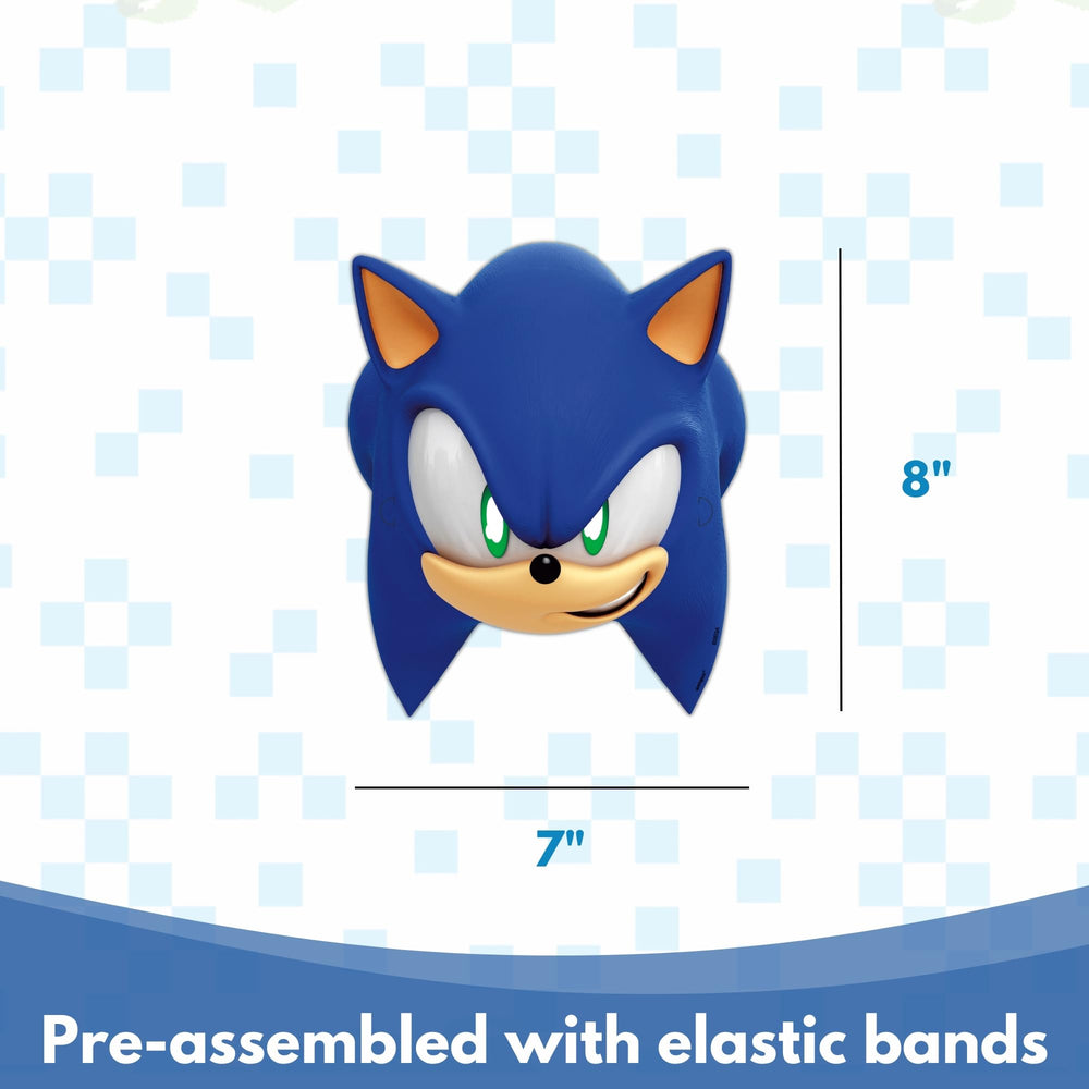 Unique Sonic party masks design 06 official licensed fun for fans