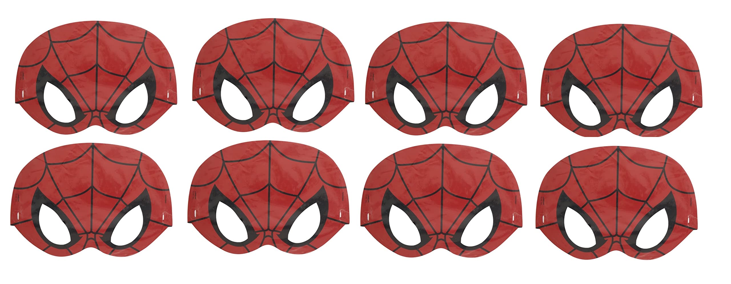Unique Spiderman masks packaging closeup shows kid-friendly design for easy wear