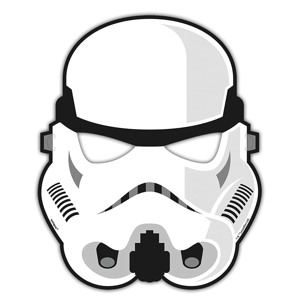 Unique Star Wars masks multicolor side view suitable for playful character reveals.