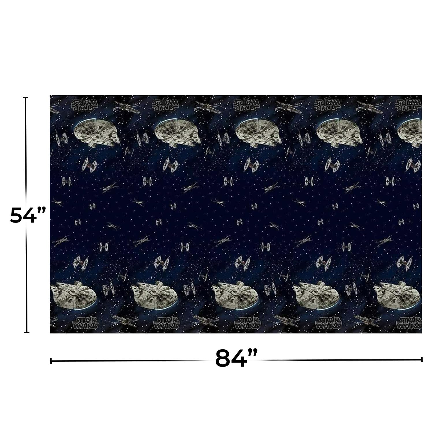 Unique Star Wars table cover multicolor design enhances party ambiance and protects surfaces
