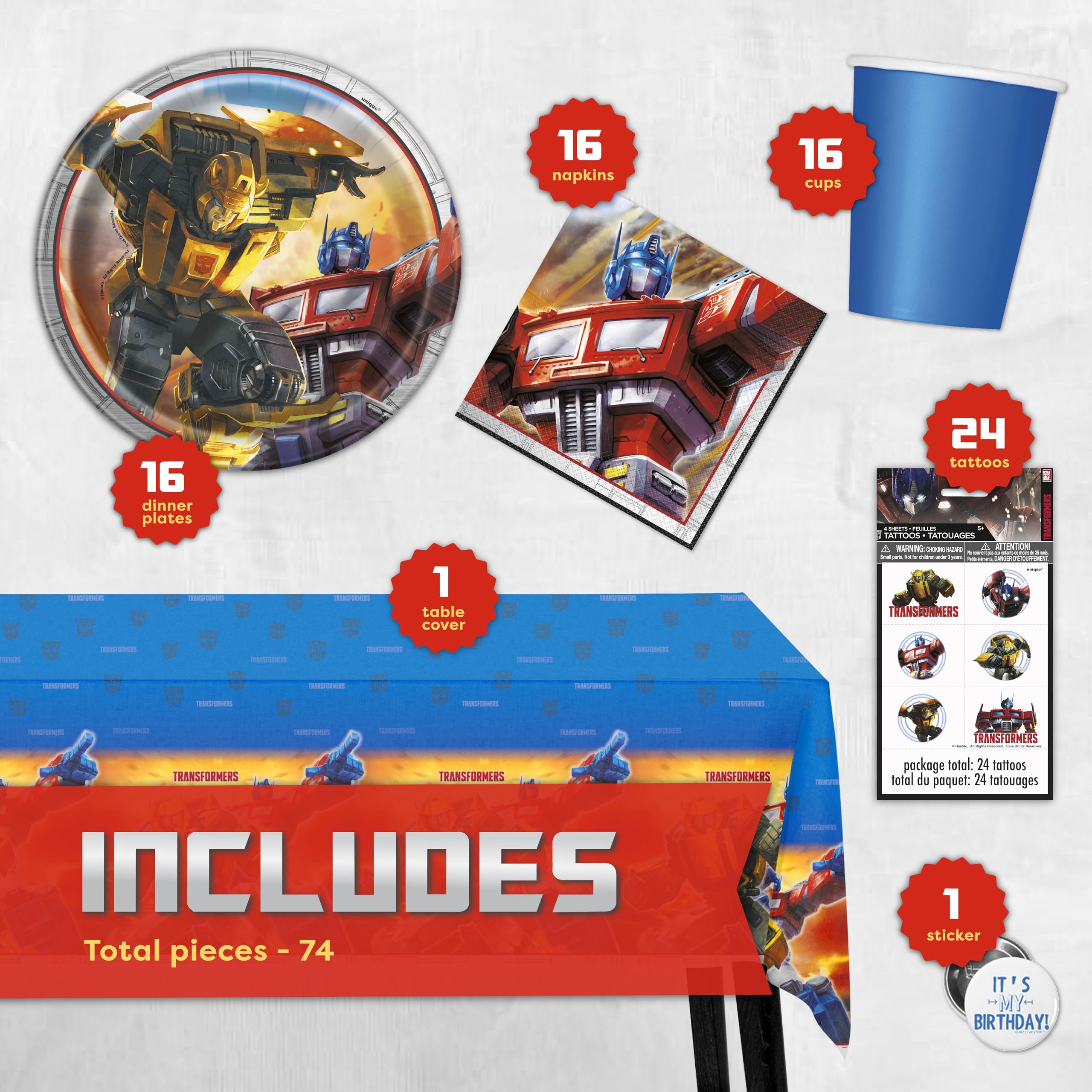 Unique Transformers plates with action-packed design for kid-friendly meals