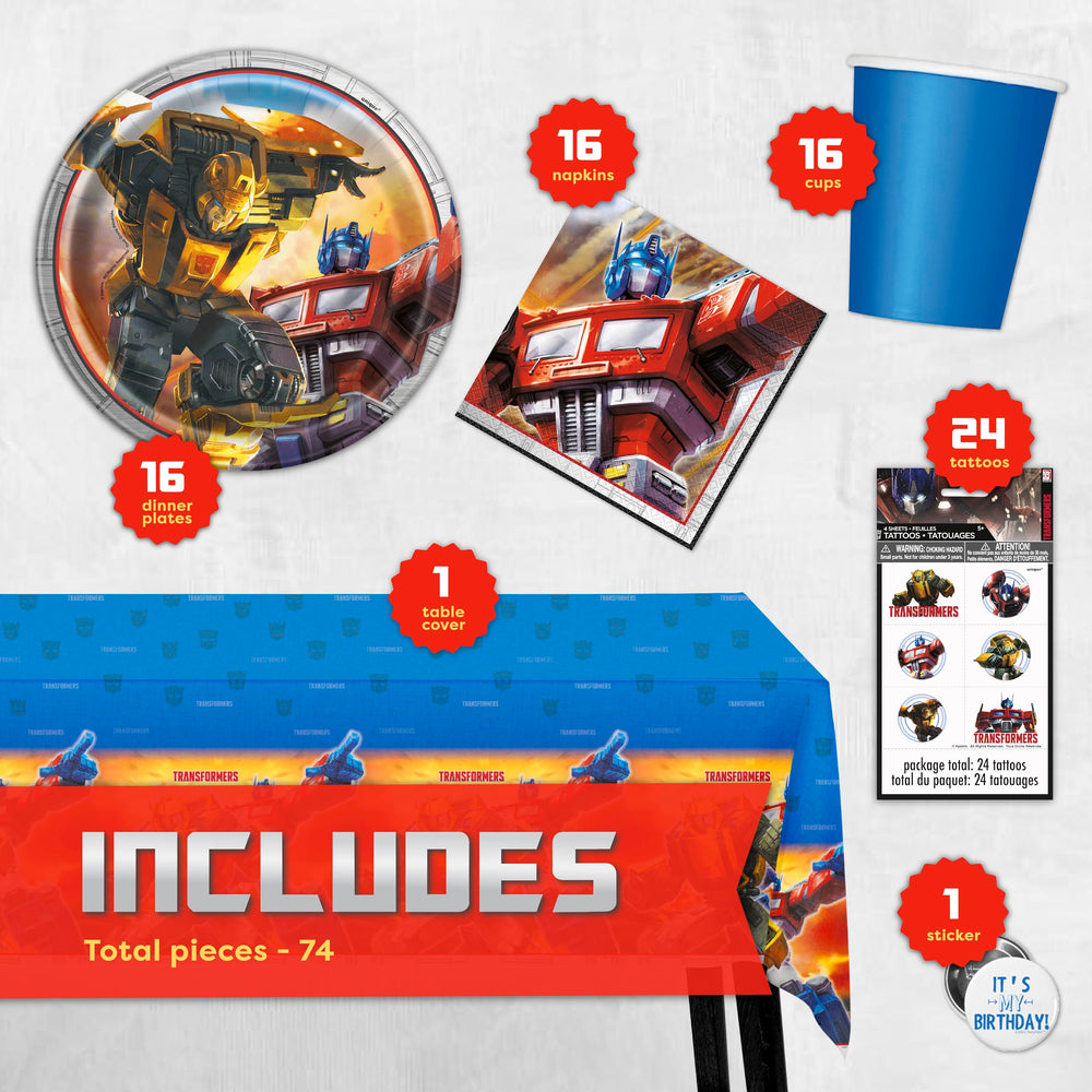 Unique Transformers plates with action-packed design for kid-friendly meals