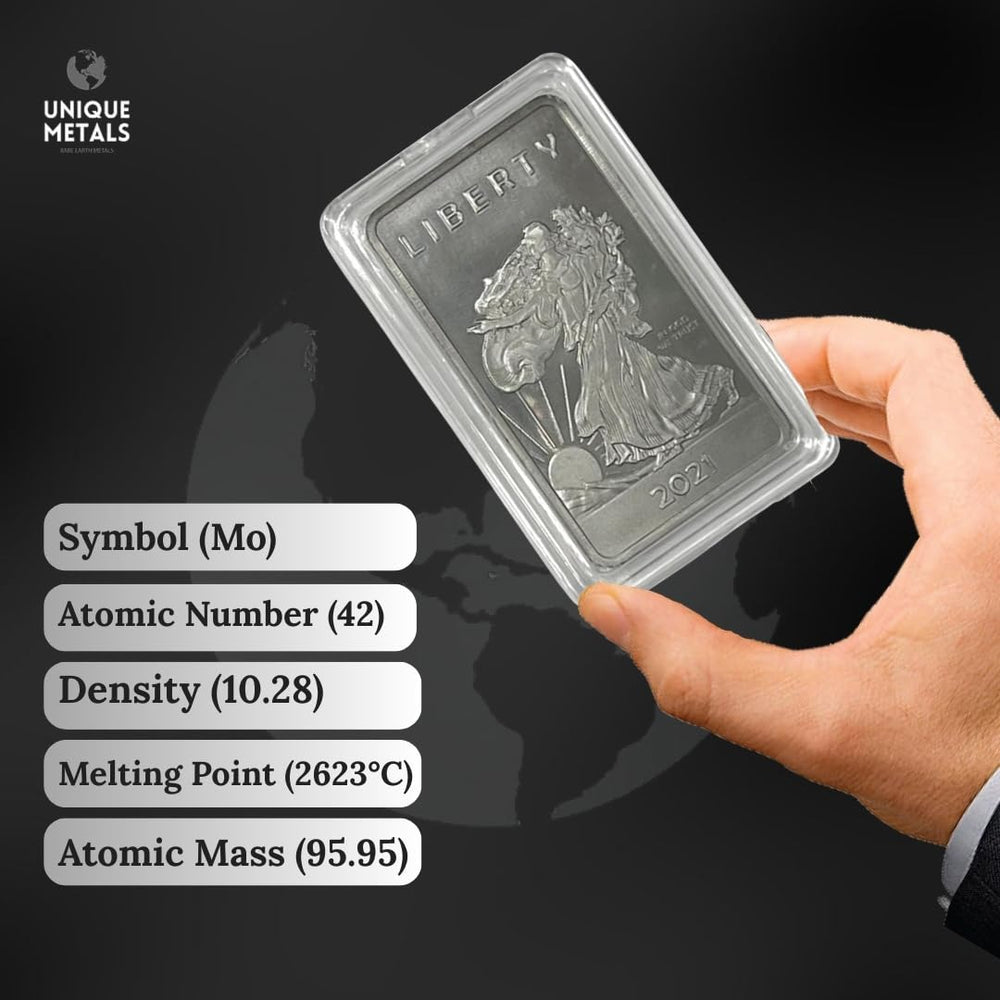 Unique Metals Molybdenum Bar gift-ready packaging for gifting to collectors