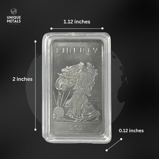 Unique Metals Molybdenum Bar reverse Eagle emphasizing purity and provenance