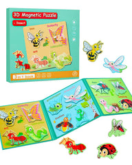 Unistylar magnetic puzzles dinosaurs scene enhances early problem solving and dexterity.