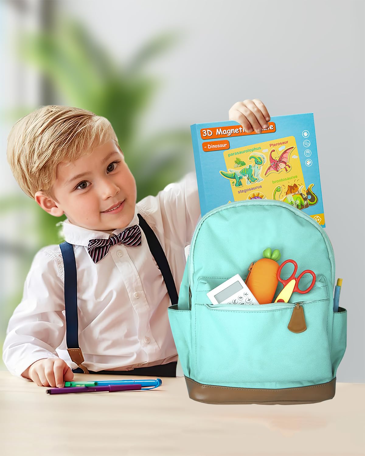 Unistylar kids travel toy puzzle supports screen-free entertainment on trips.