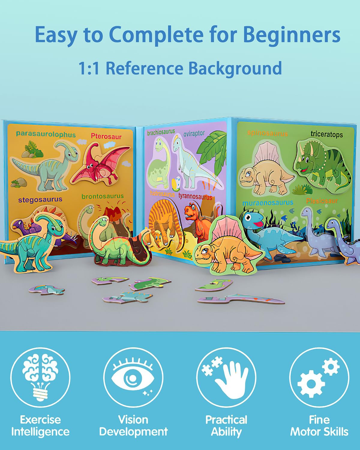 Unistylar magnetic puzzle for toddlers boosts fine motor skills and focus.