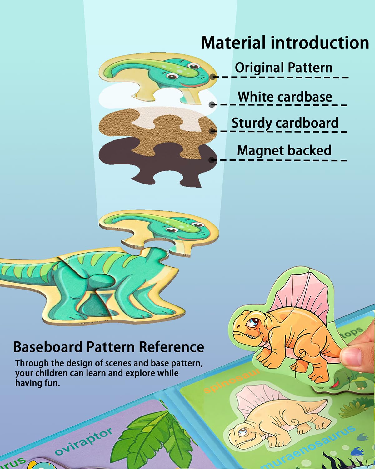 Unistylar travel puzzle book compact design fits cars and planes for road trips.