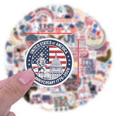 United States 250th Anniversary sticker on a smartphone, sharp design withstands sun and rain