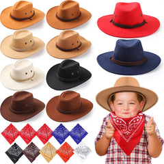 Unittype kids cowboy hat set in packaging, ideal for party favors and easy inventory