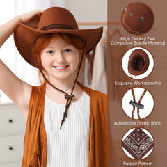 Unittype camel and brown tones evoke authentic cowboy vibe