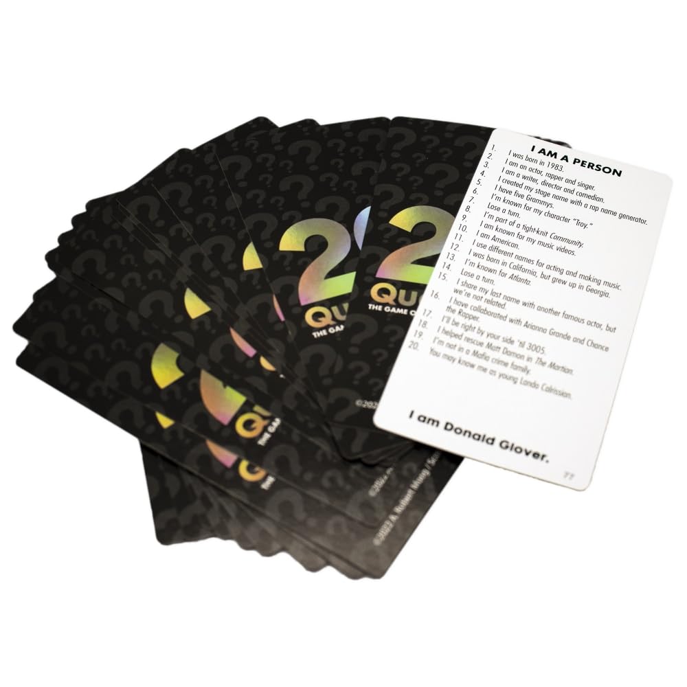 University Games 20 Questions playing pieces in use