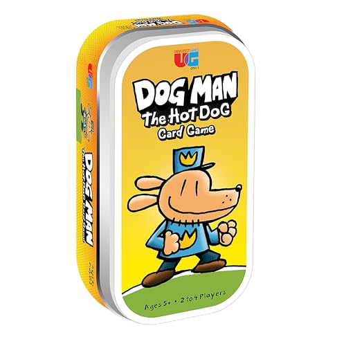University Games Dog Man Hot Dog Card Game in Tin – compact travel entertainment for families.