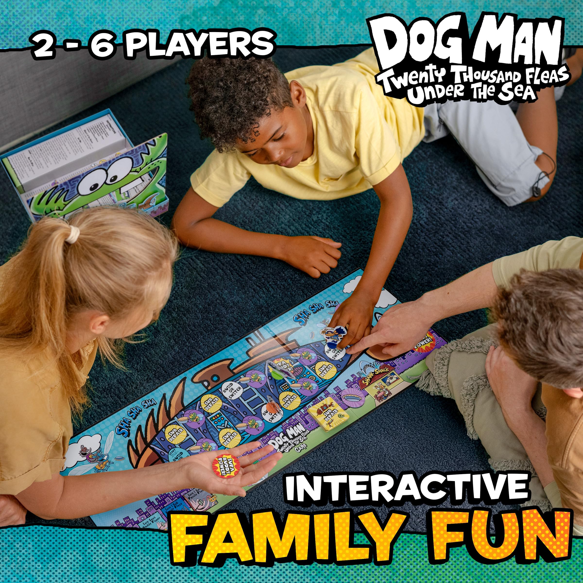 University Games Dog Man Twenty Thousand Fleas Under the Sea Piggy mischief adds fun challenge.