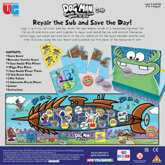 University Games Dog Man Twenty Thousand Fleas Under the Sea submarine pieces signify repair teamwork.