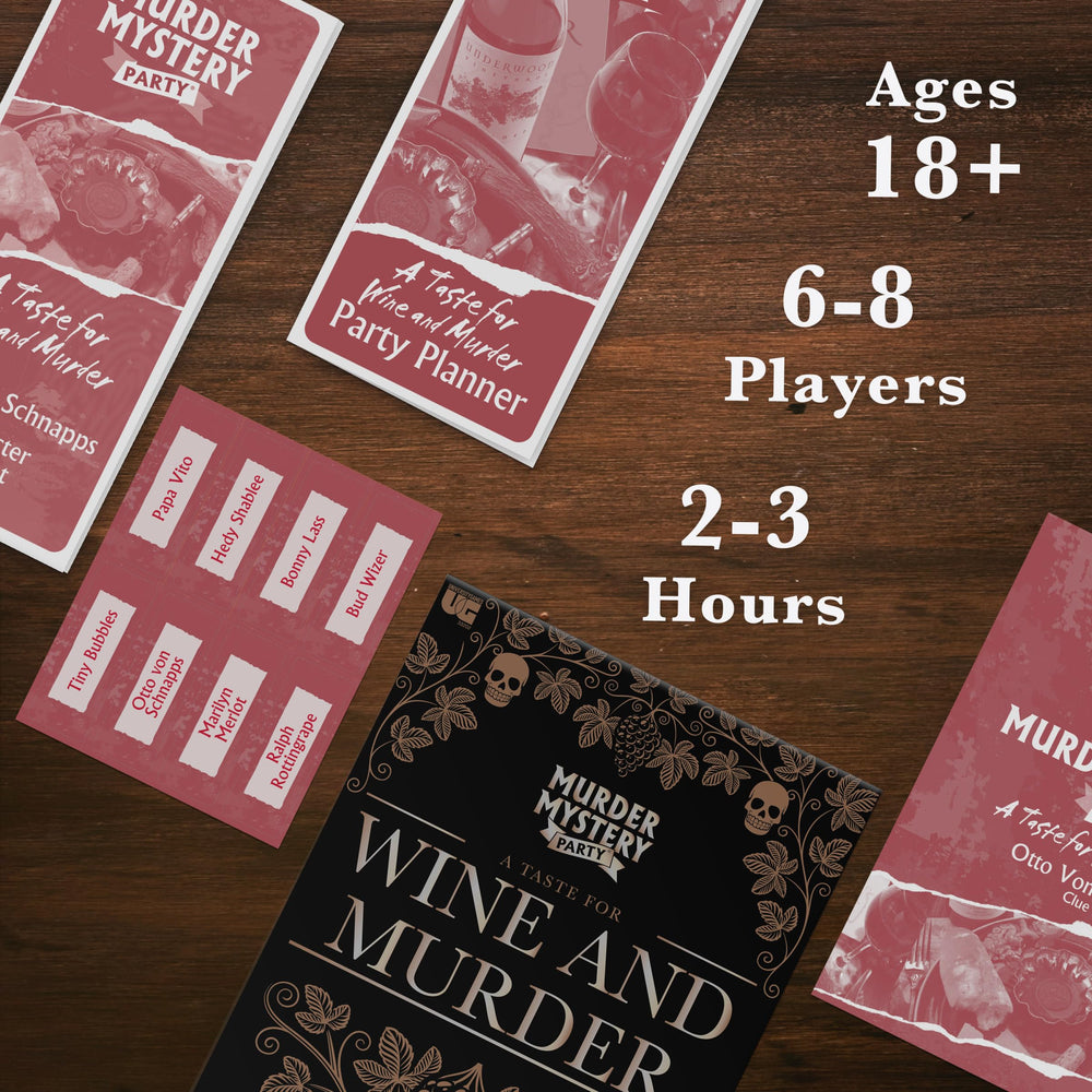 Eight character booklets from University Games for guest roles