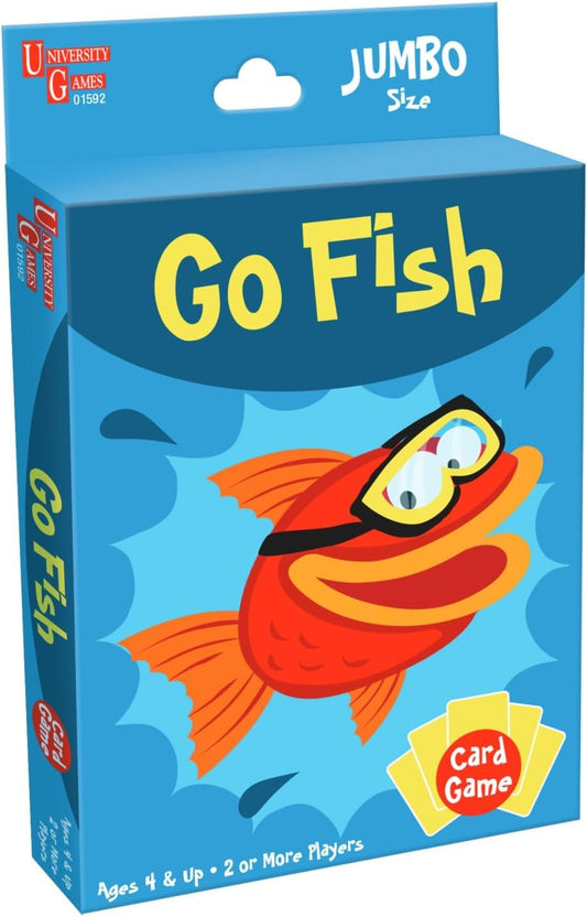University Games Go Fish jumbo cards for kids, easy to handle and engaging memory practice.