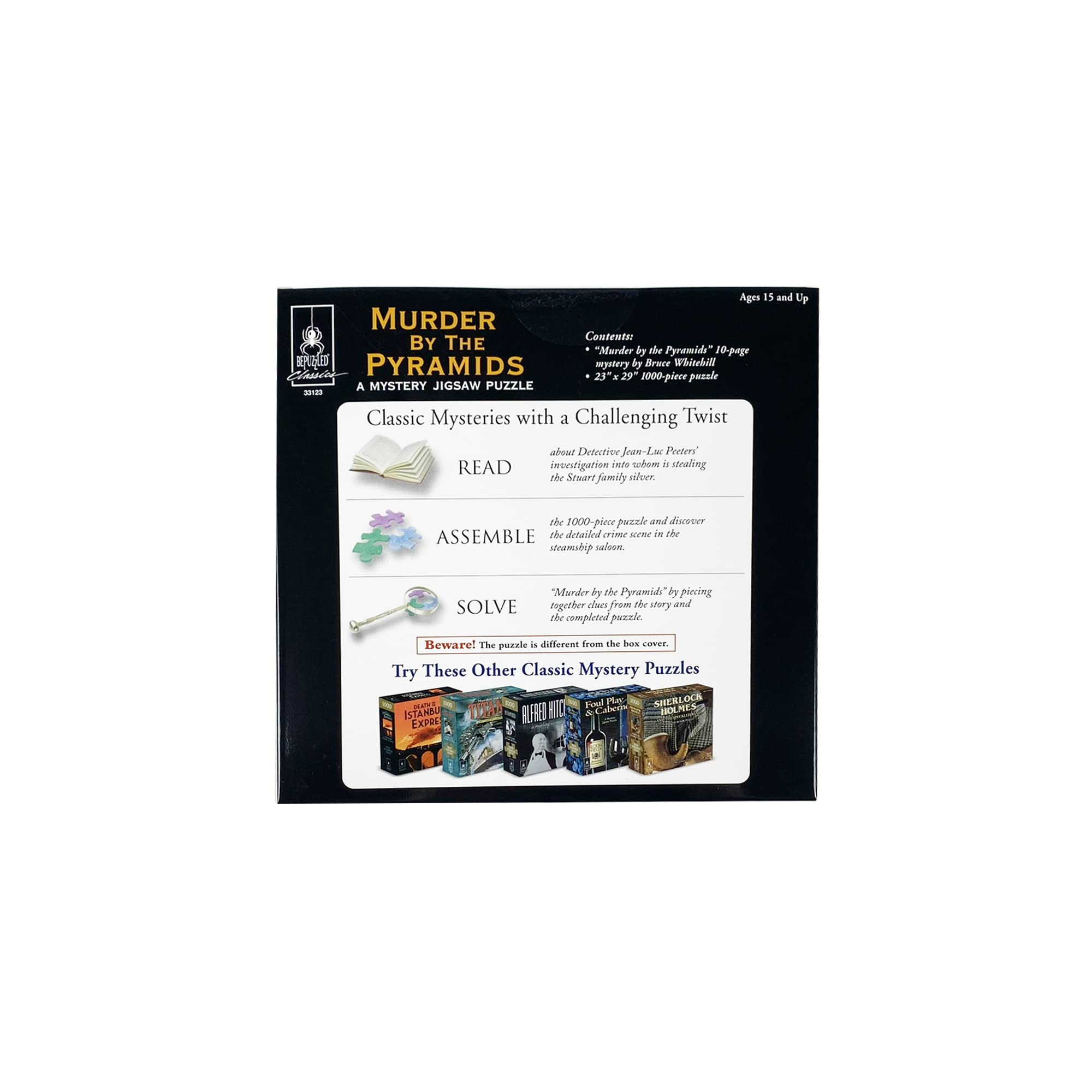 Assembled puzzle measures 23 by 29 inches for an expansive reveal.
