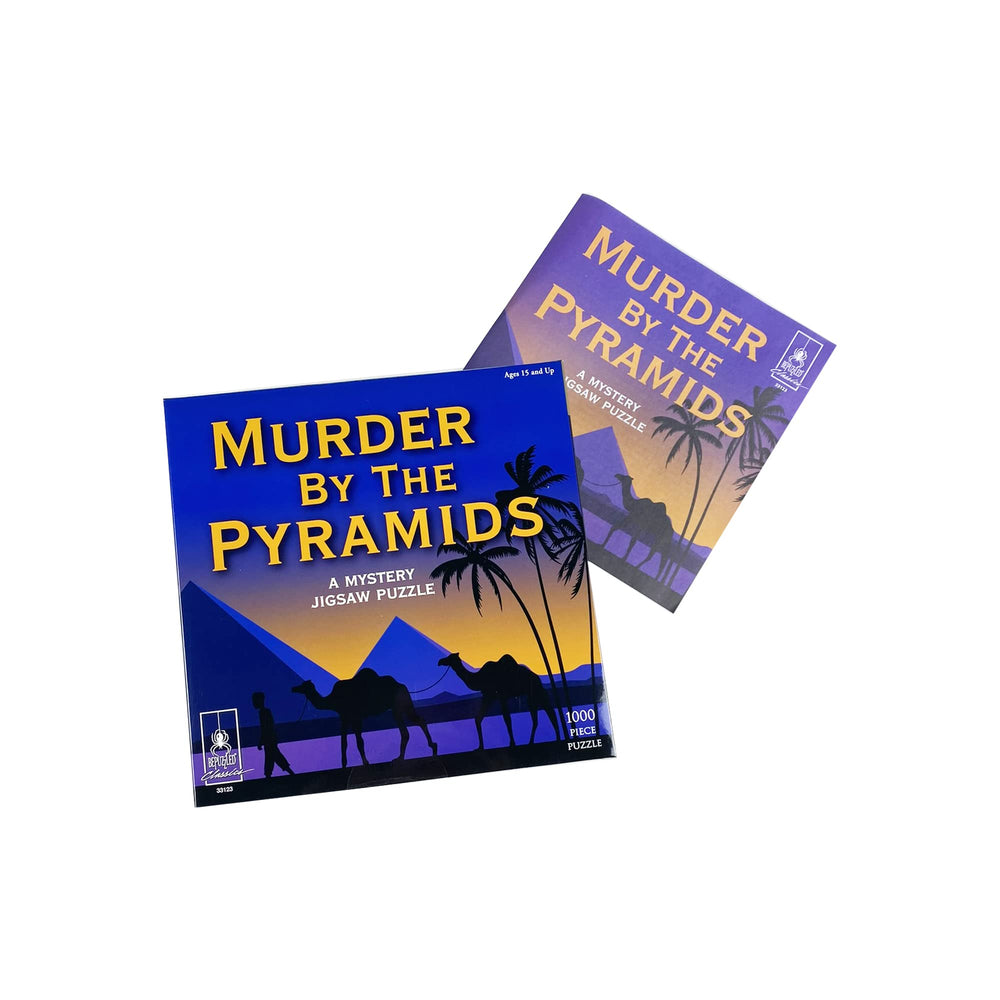 Story booklet included with University Games' Murder by The Pyramids.