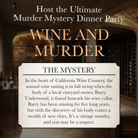 Murder mystery party setup on table for an immersive night with University Games