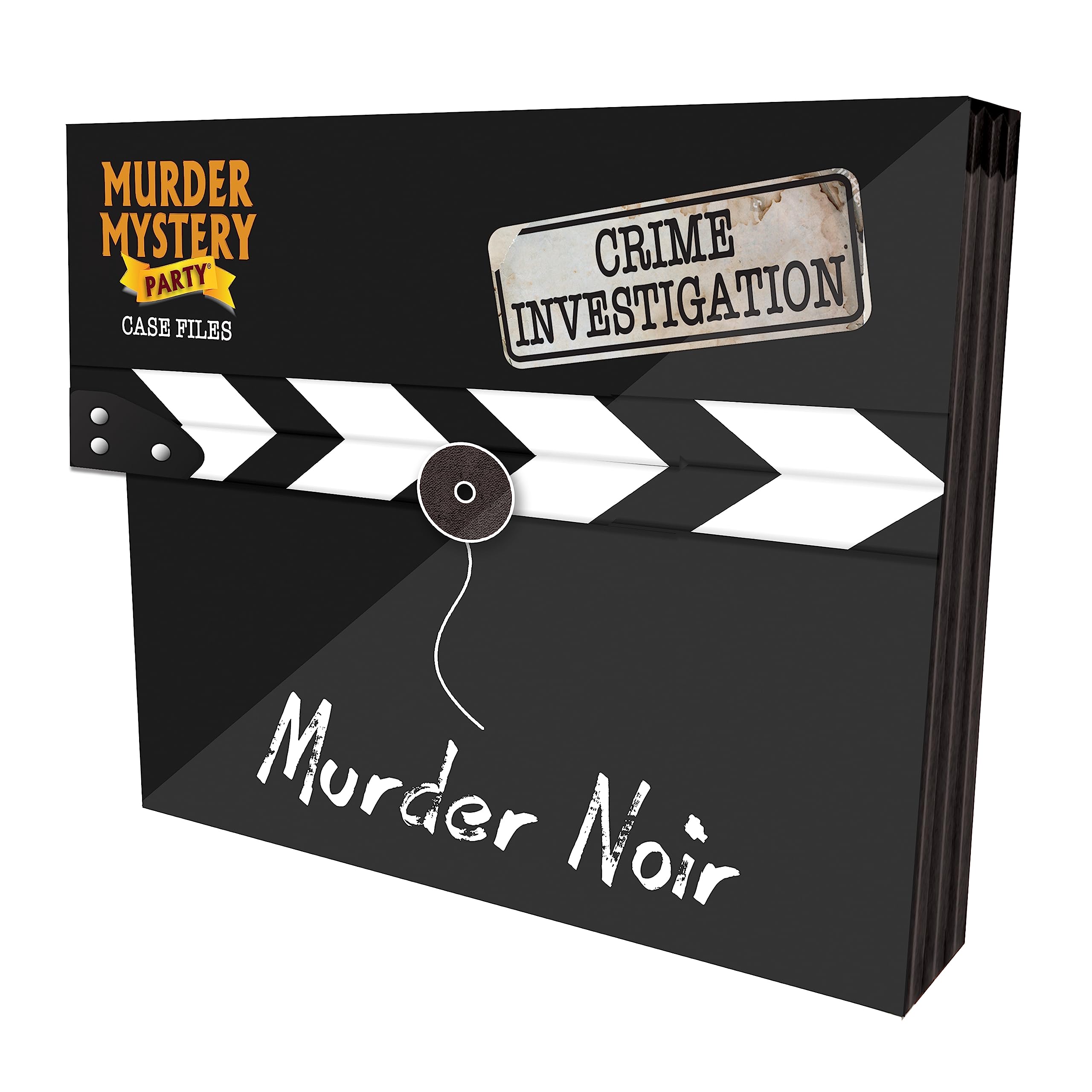 University Games Murder Noir case file cover for a thrilling game night