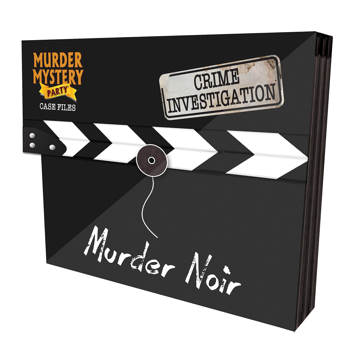 University Games Murder Noir case file cover for a thrilling game night