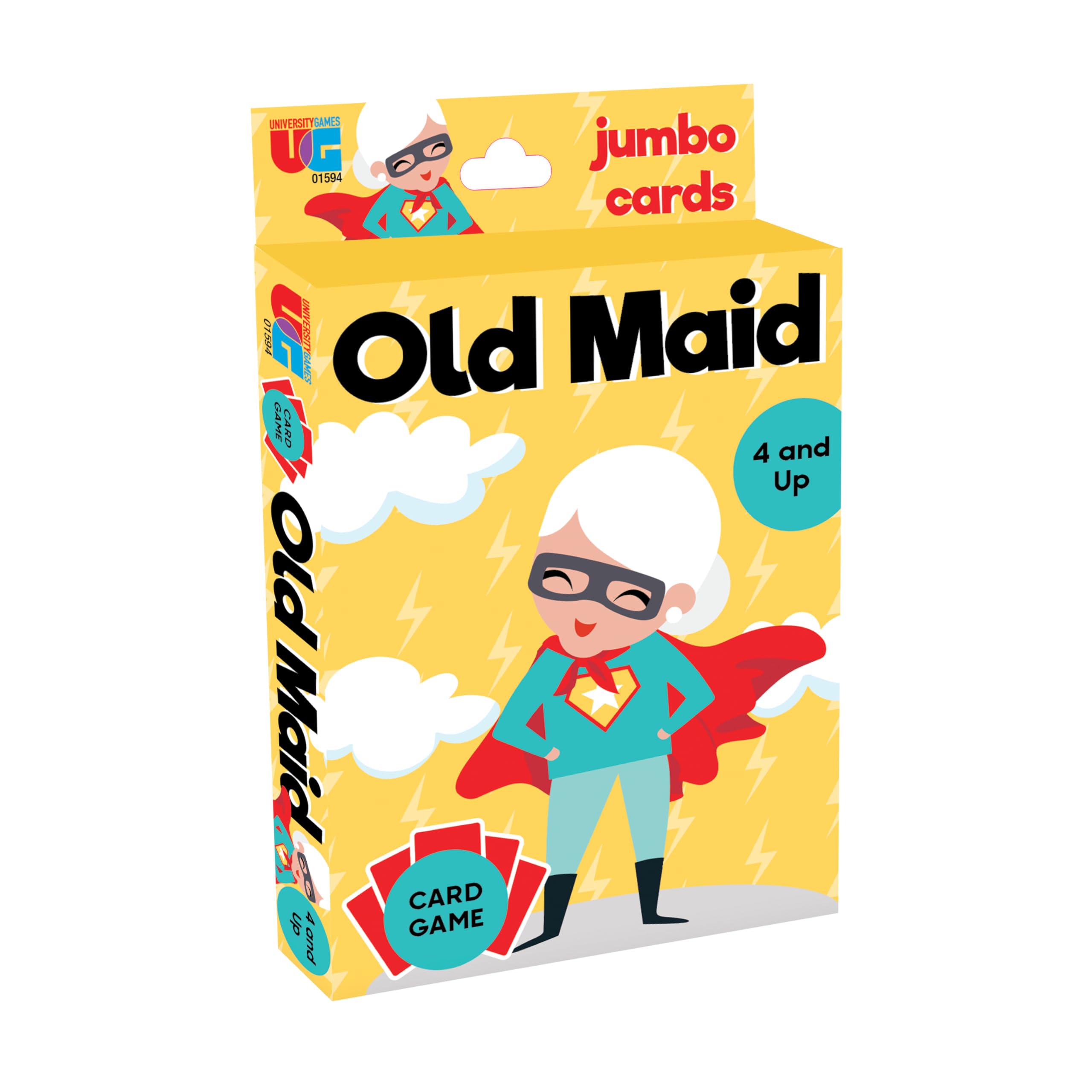 University Games Old Maid includes simple instructions for quick setup.
