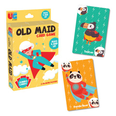 University Games Old Maid jumbo cards cover image; bold, easy-to-see visuals for small hands.