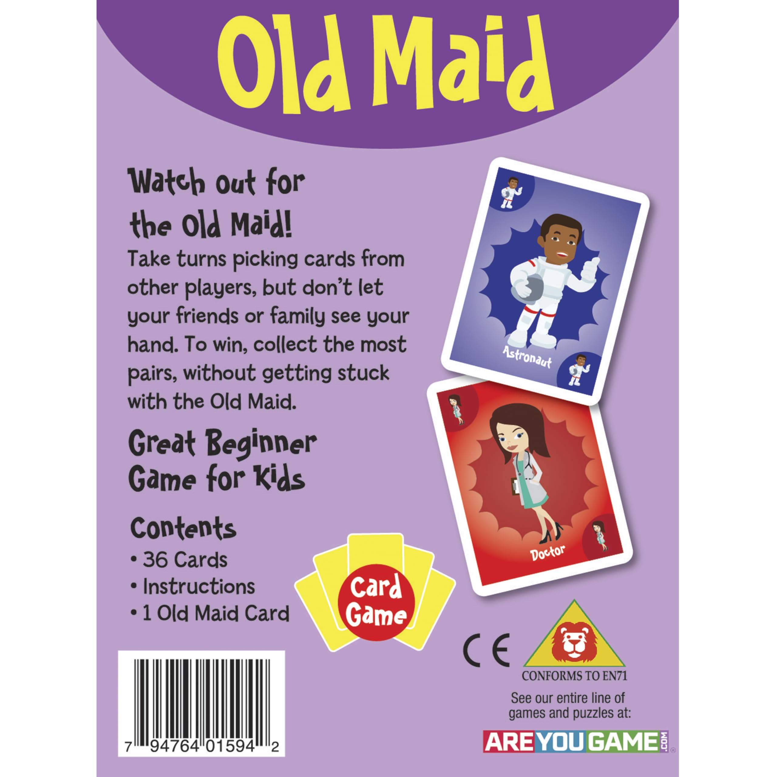 University Games Old Maid promotes memory and social skills through play.