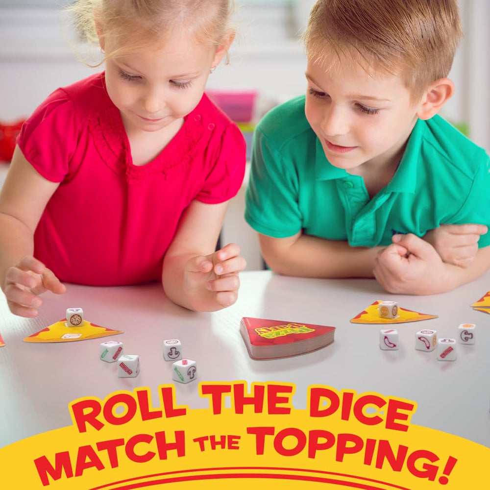 University Games Pizza Party two-player setup ideal for quick duels.