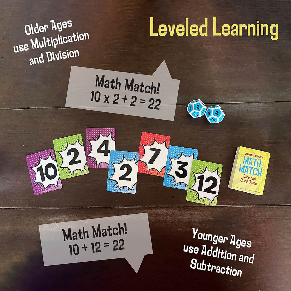 Scholastic endorsement signals trusted educational value for Math Match.