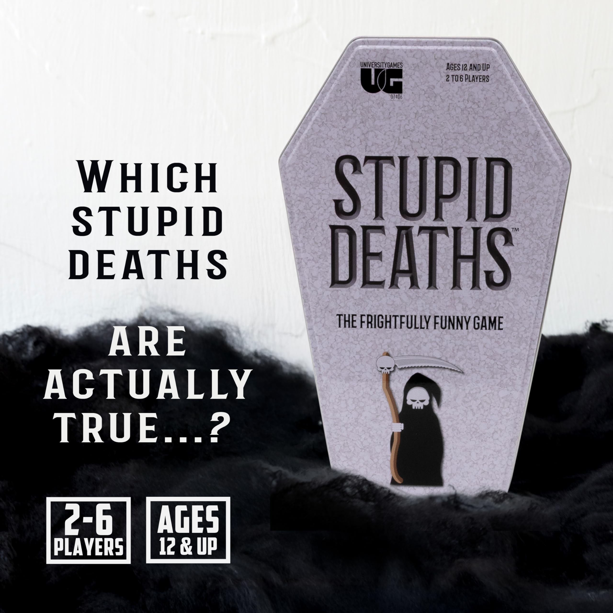 University Games Stupid Deaths brings cozy family game night.