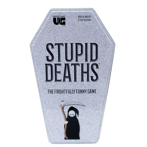 Stupid Deaths question cards ready for true or false challenges.
