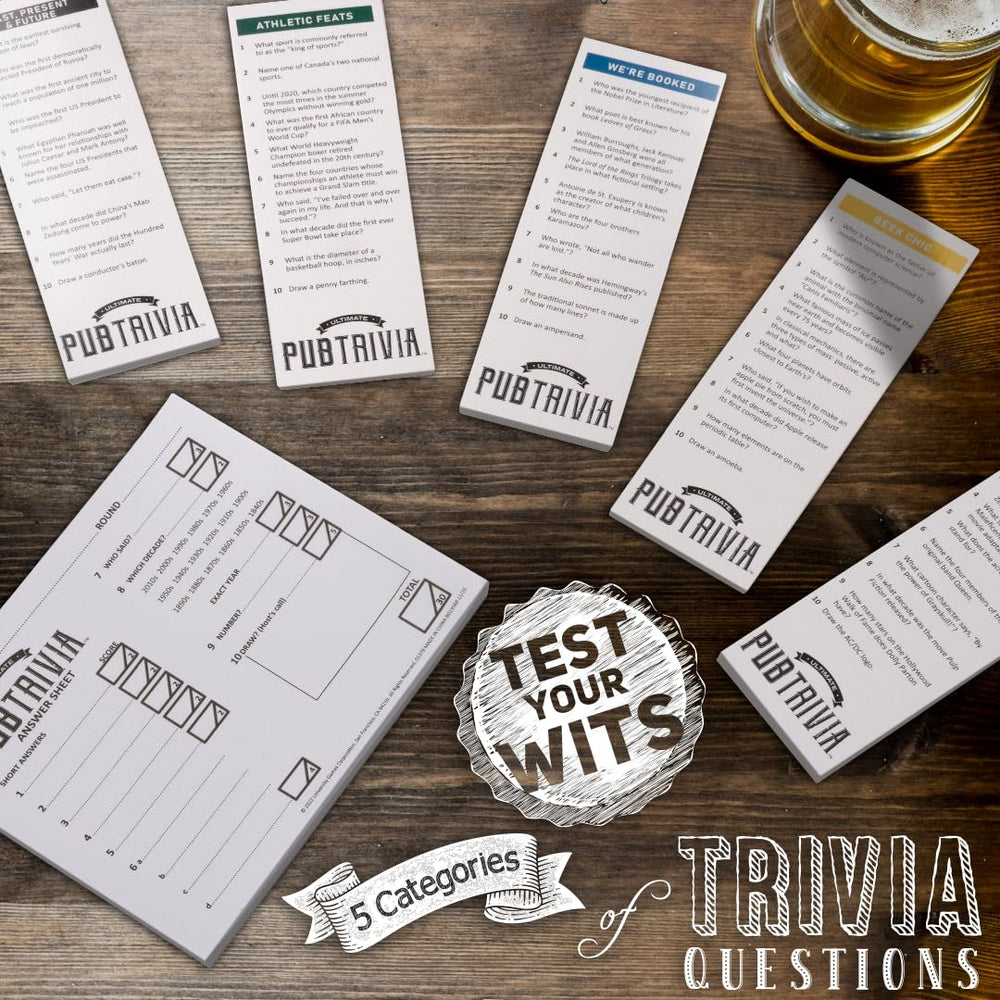 Live-stream ready content from University Games Ultimate Pub Trivia.
